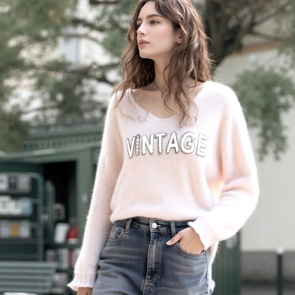 MADE IN ITALY ShopEvelynne V-Neck Sweater